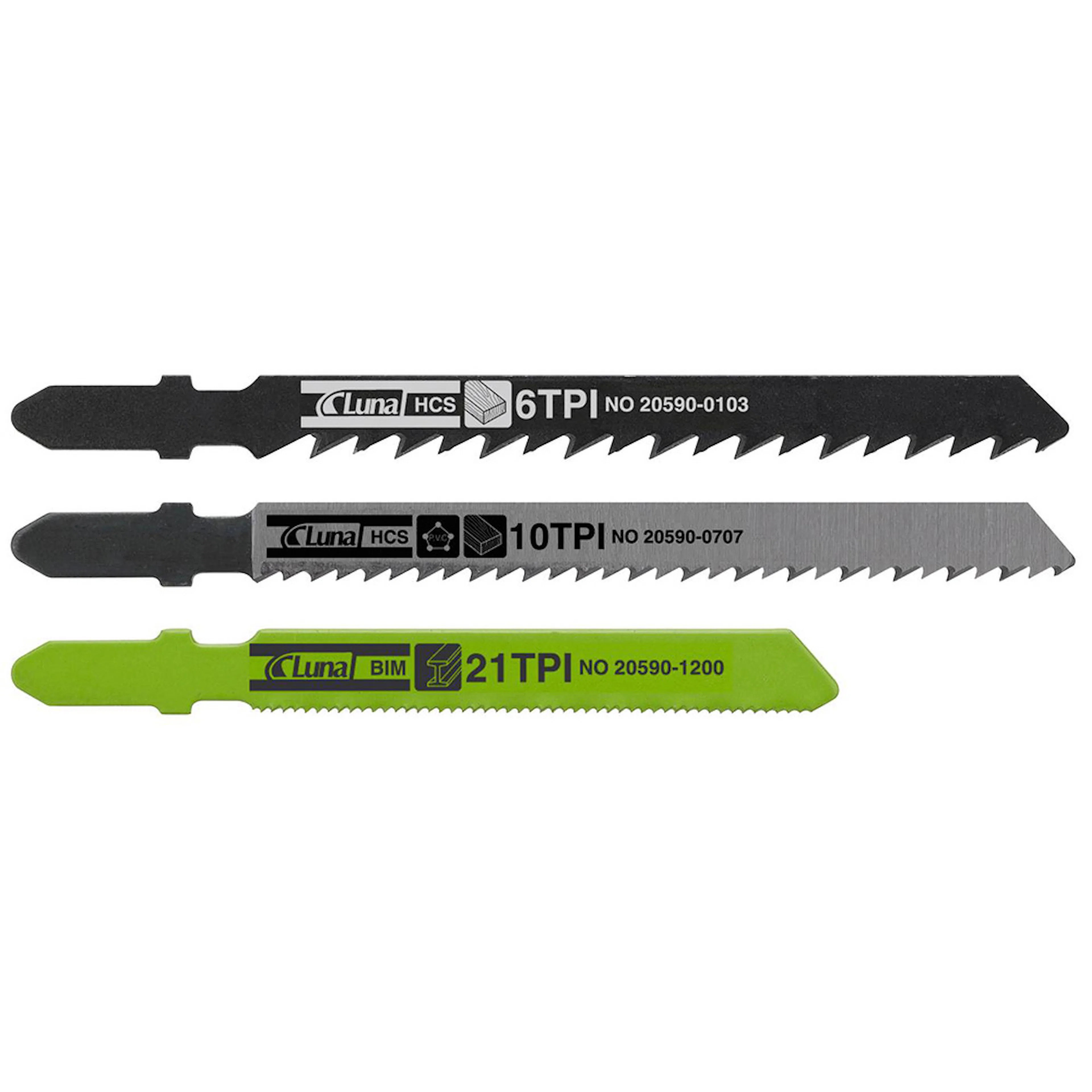 Sticksågbladsats Luna Tools 3-delar