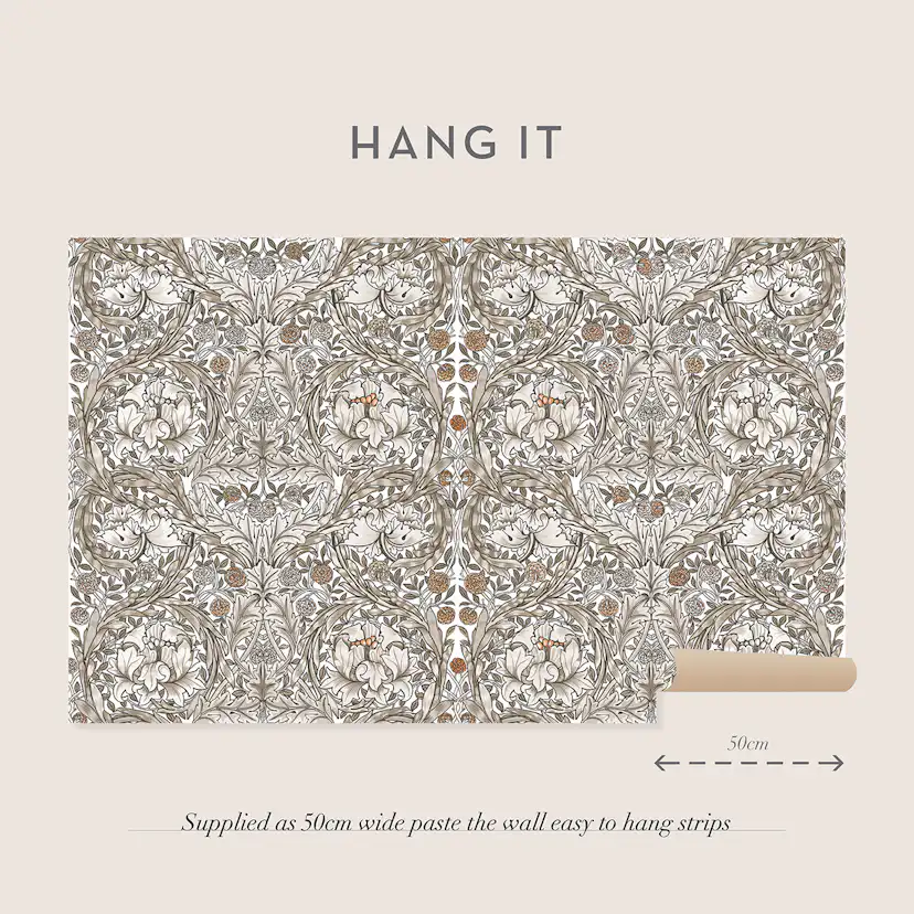 Fototapet William Morris At Home African Marigold Neutral