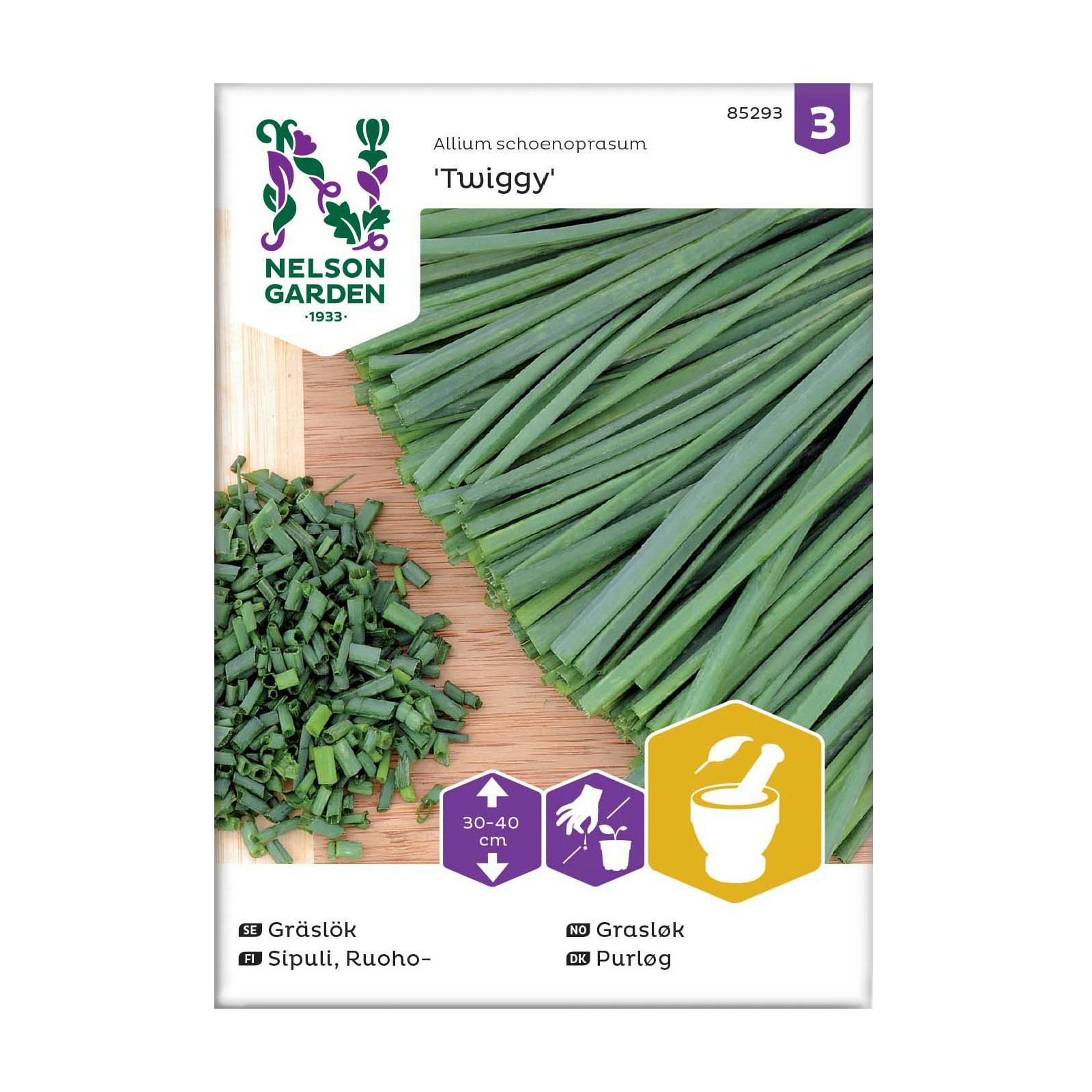 Frö Gräslök Nelson Garden Twiggy