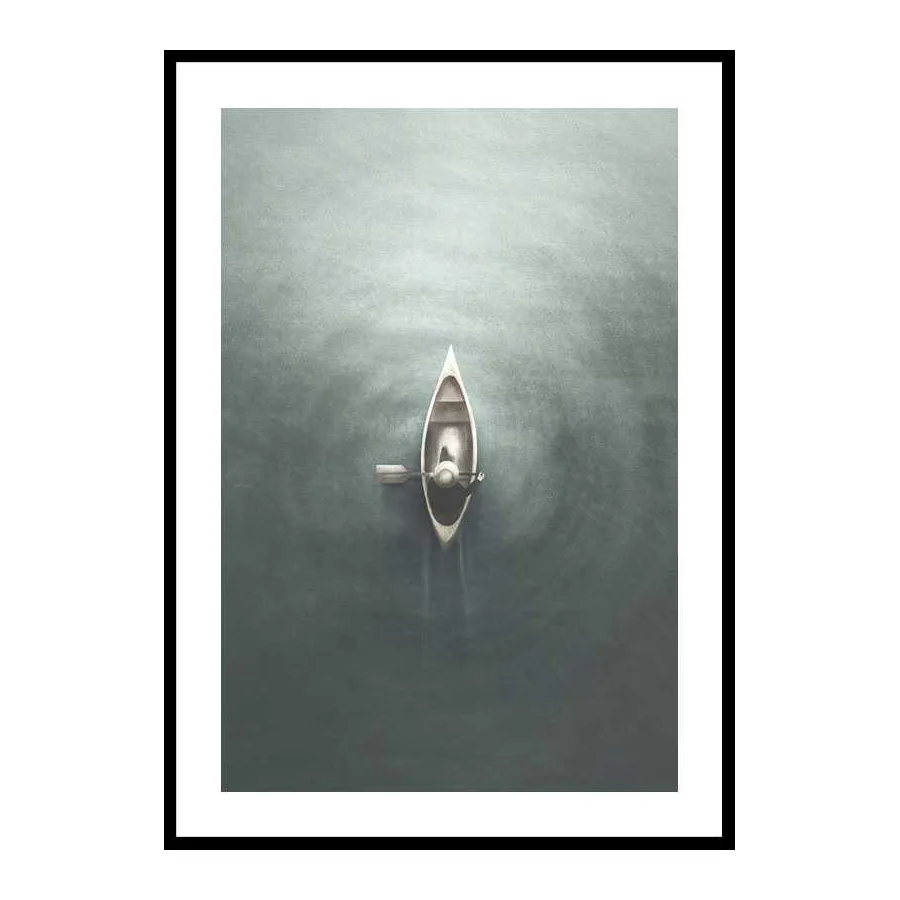Poster Gallerix Aerial Canoe