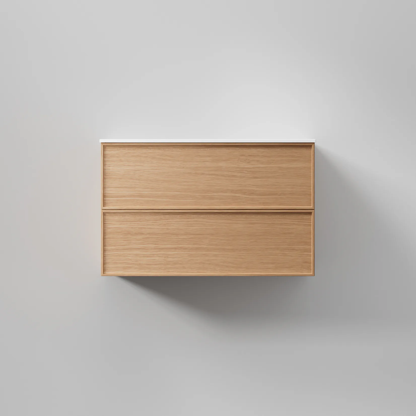 Kommod Core Nema 80 Natural Oak, 2 Lådor Natural Oak, 800x456x500 mm