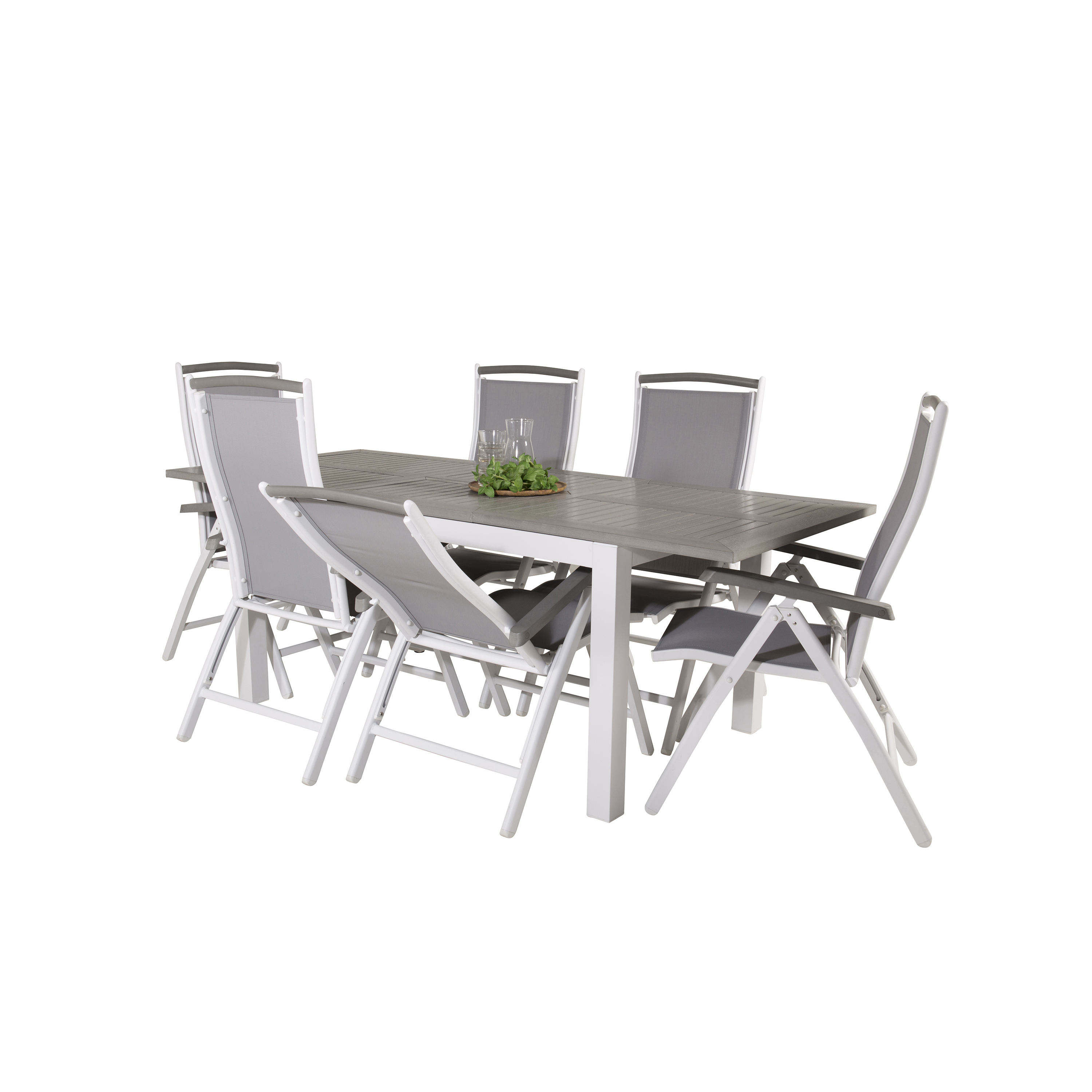 Matgrupp Venture Home Aleyna 160/240 med 6 Stolar