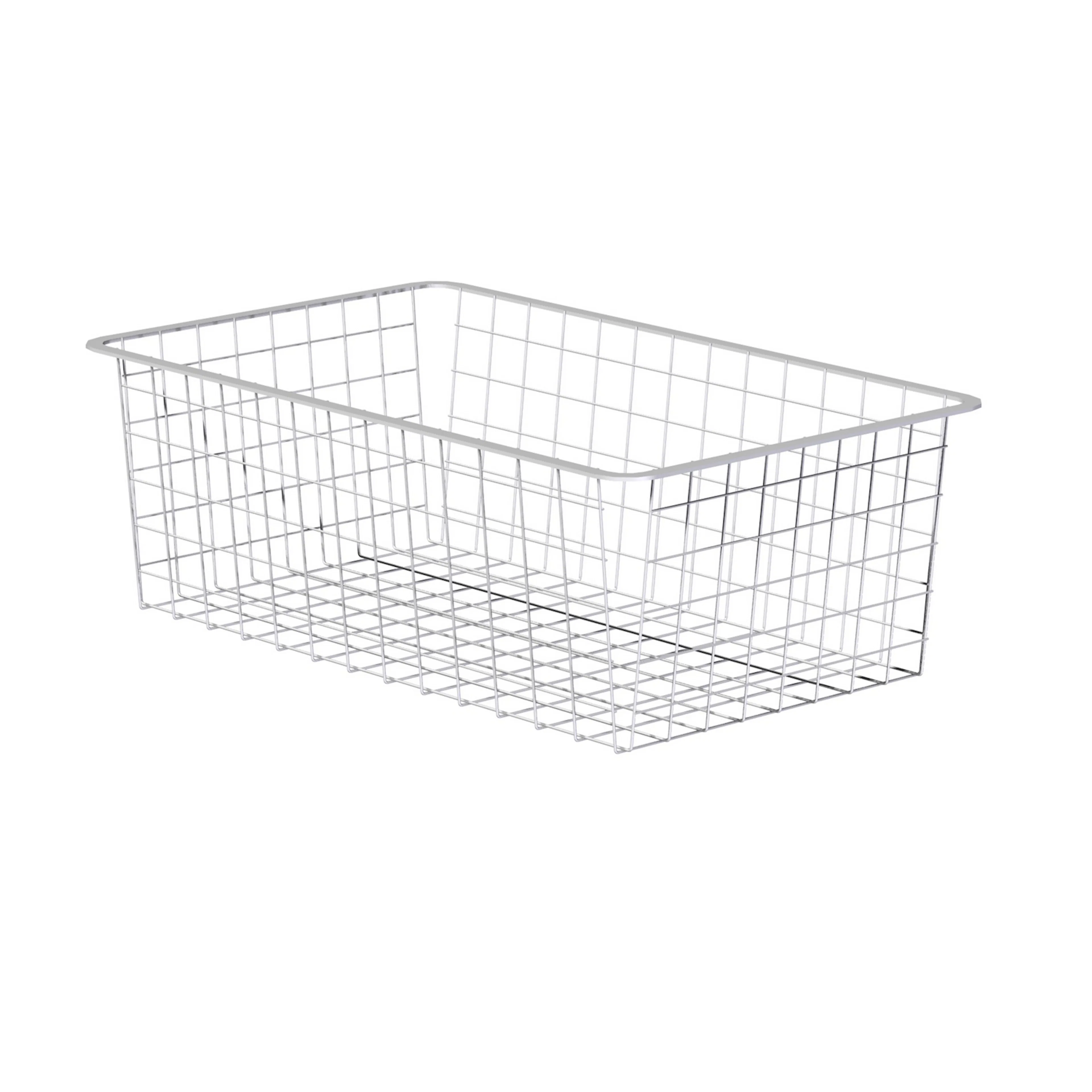 Trådback vit 527X527X185 Vit, 185 mm