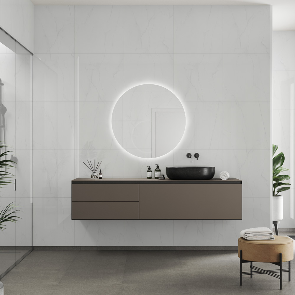 Våtrumsskiva Fibo 3487-LM6060 HG Bright Marble 10x620x3020 mm