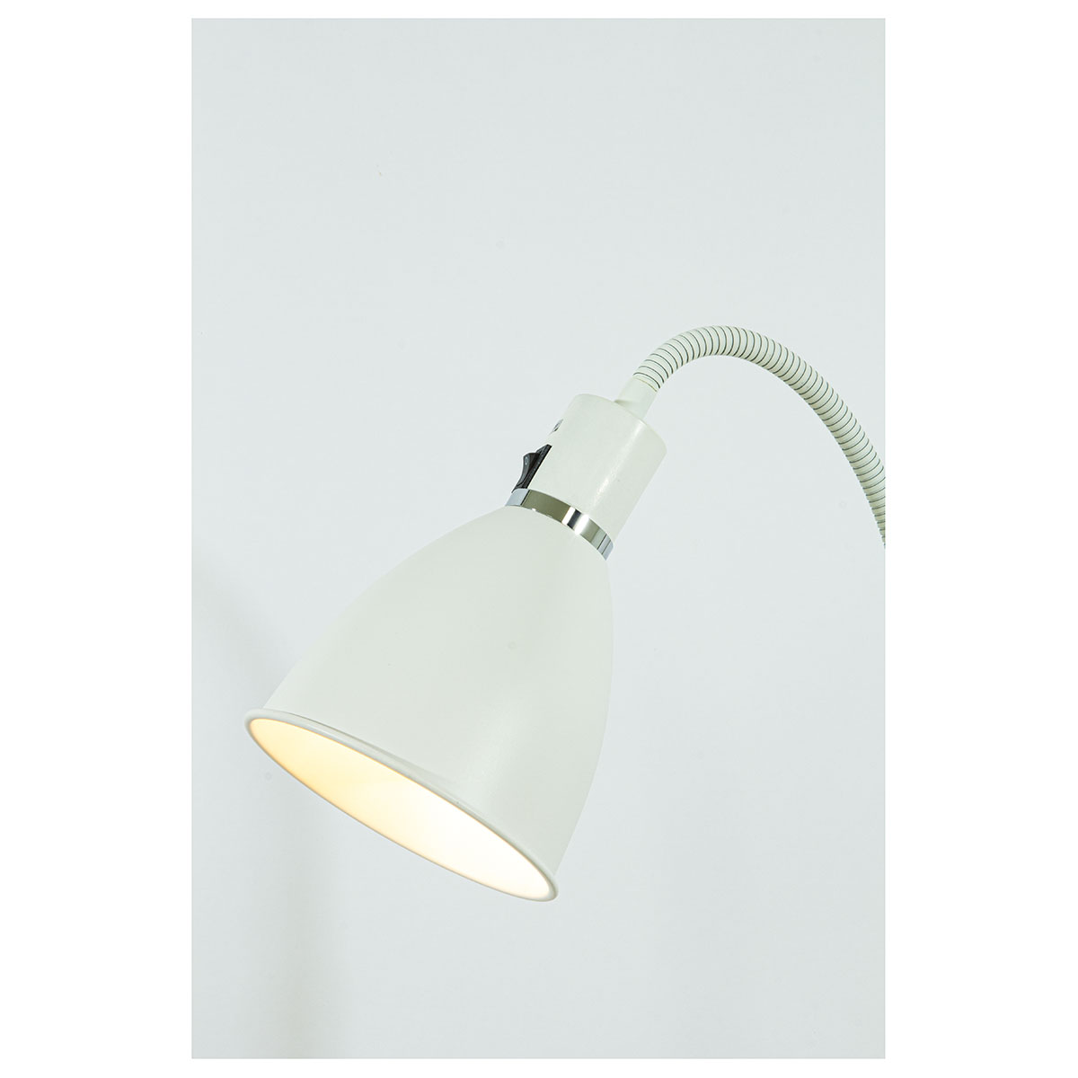 IDRE golvlampa, vit Vit/Krom