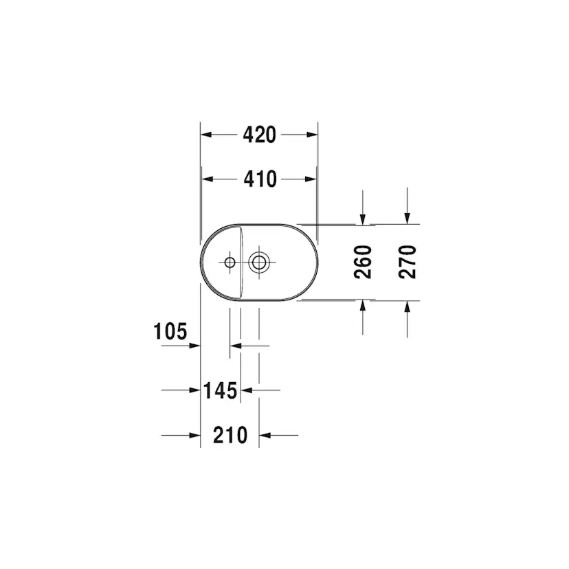 Tvättställ Duravit Luv 038142 420 mm