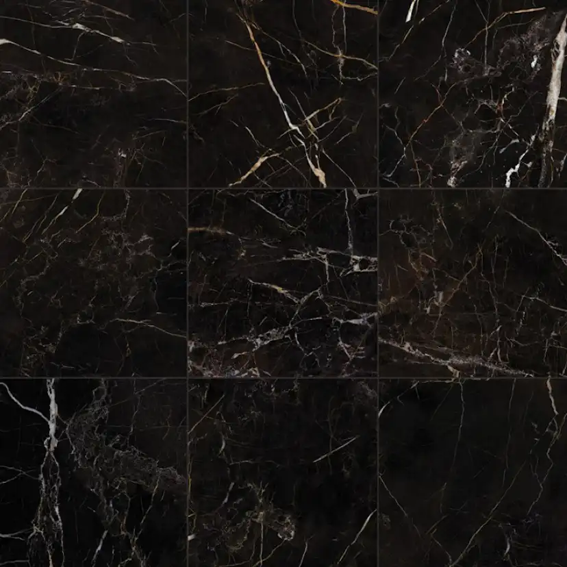 Klinker Ceramiche Keope Elements Lux Port Laurent Svart 15x15 cm