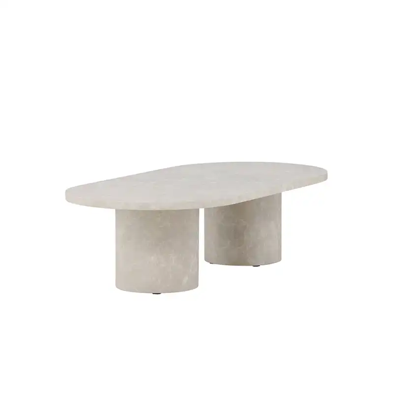 Soffbord Venture Home Narvik 32,5cm Beige Vardagsrumsbord med Marmorlook