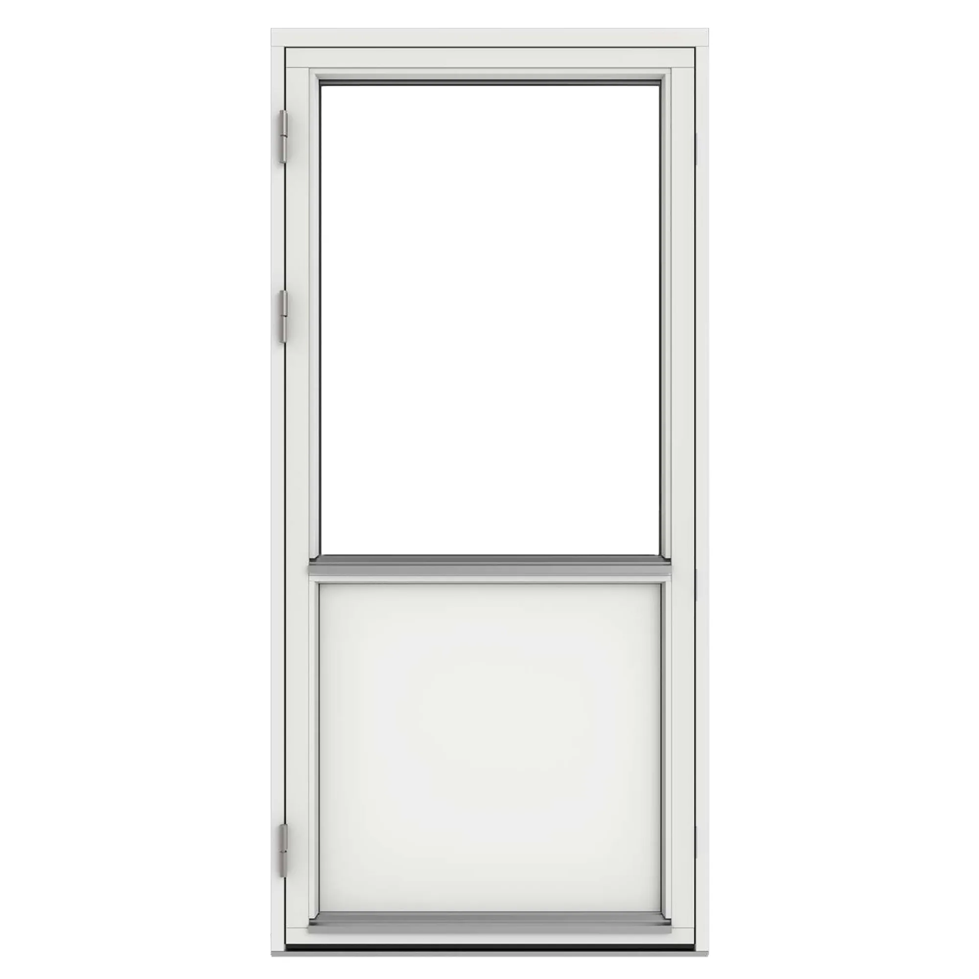 HFD Enkeldörr 3-Glas Trä 100x200 Vä 120 ÖB BxH-G 100x200-120 cm 3-glas Vitmålad Vänsterhängd