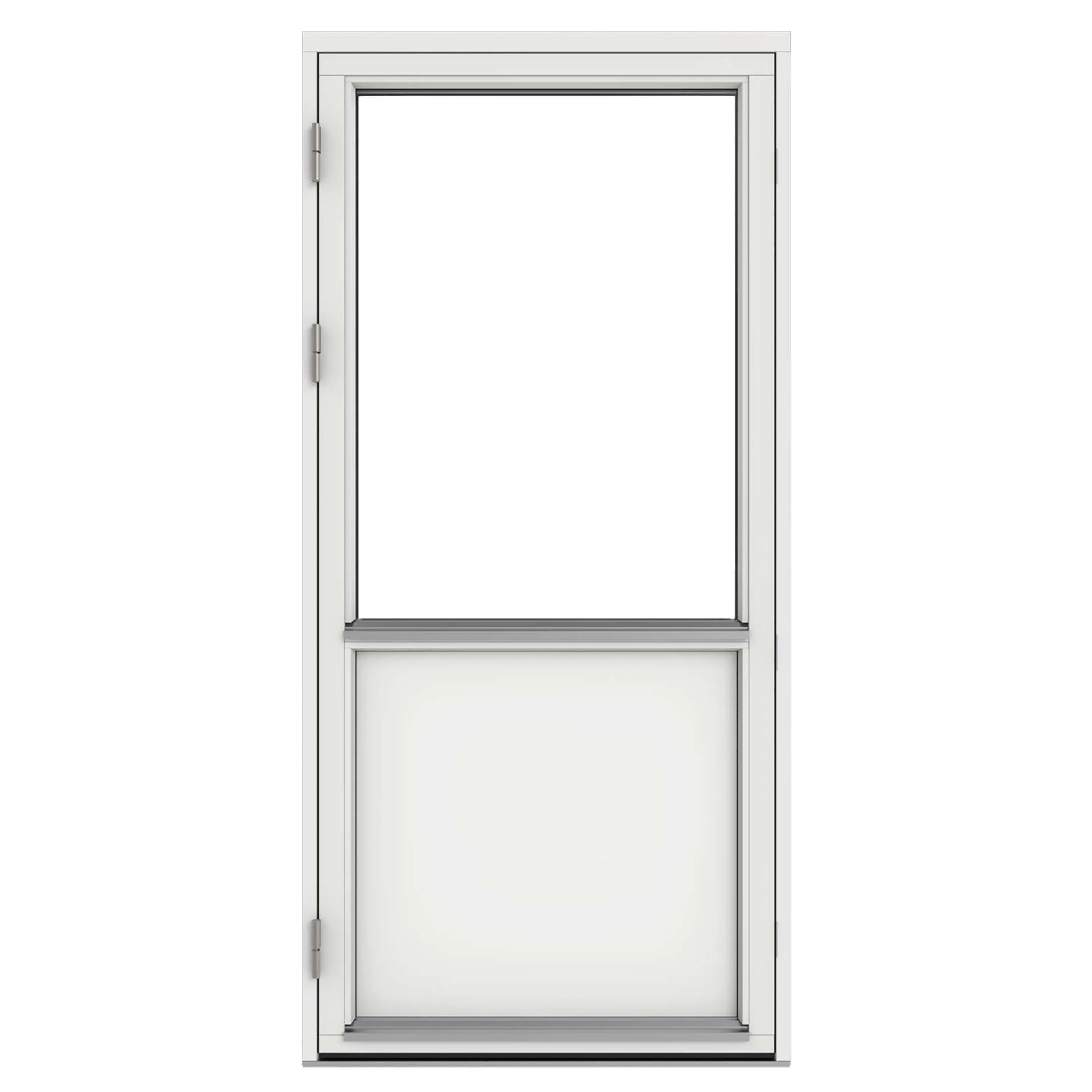 HFD Enkeldörr 3-Glas Trä 100x200 Vä 120 ÖB BxH-G 100x200-120 cm 3-glas Vitmålad Vänsterhängd