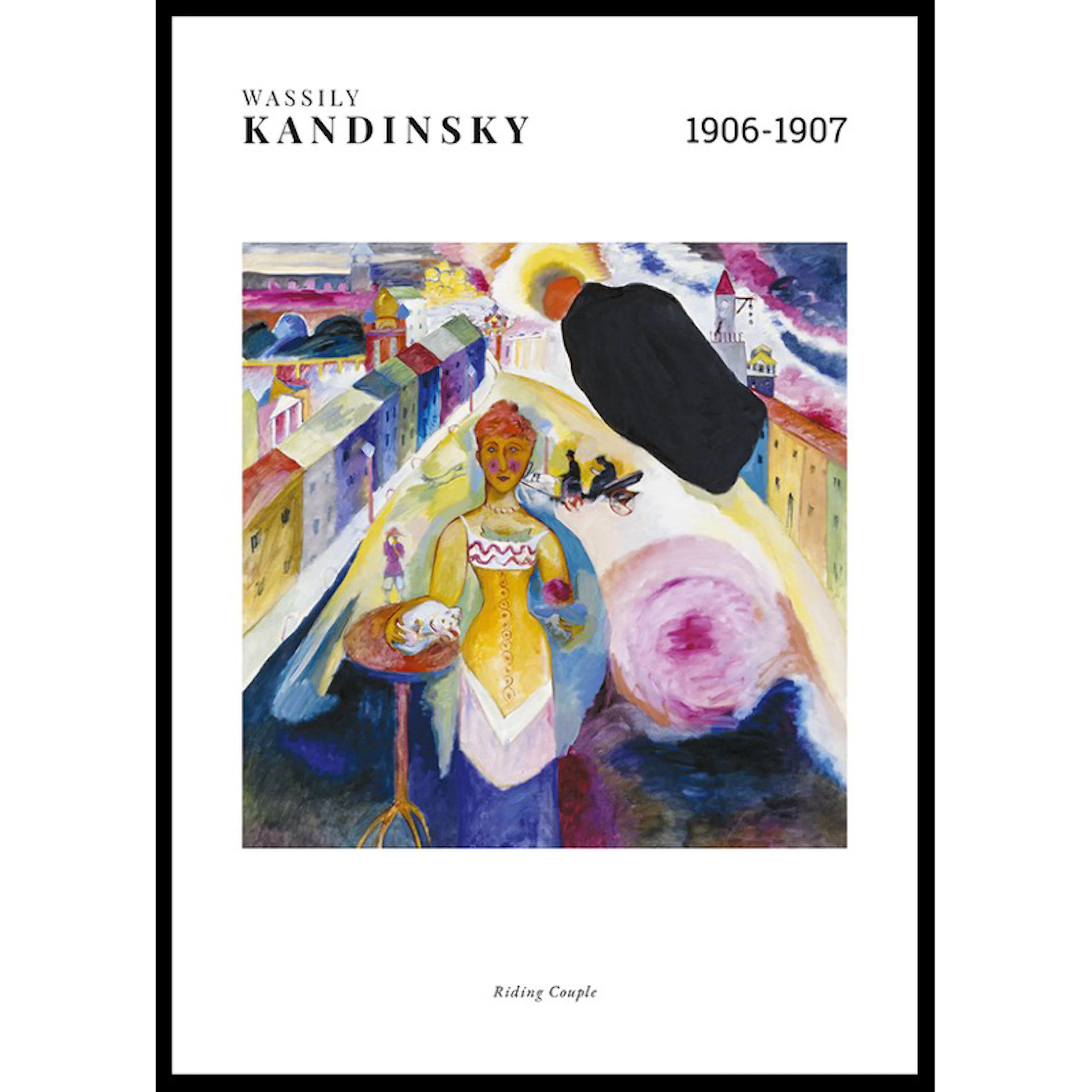 Riding Couple By Wassily Kandinsky 30x40 30x40 cm