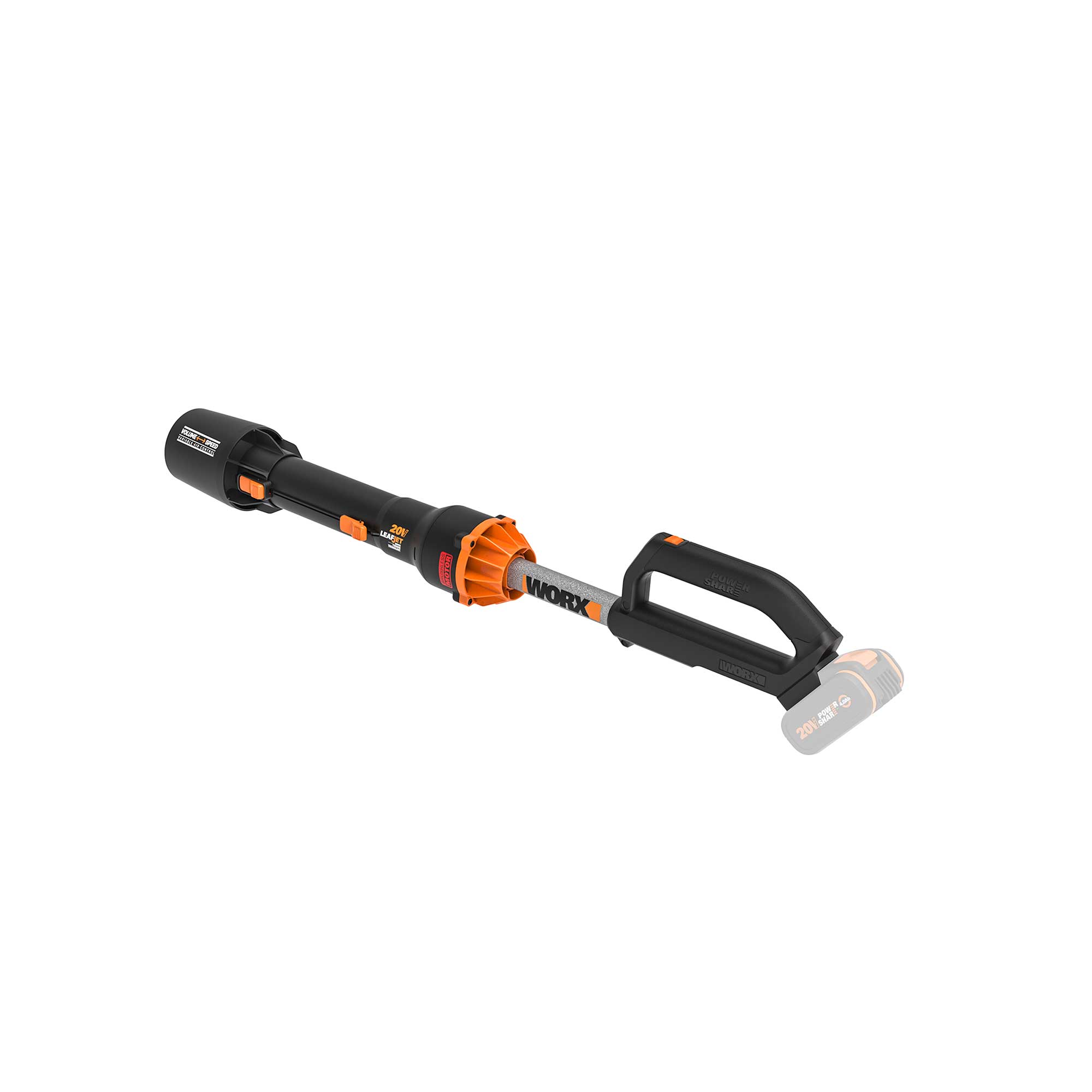 Lövblås Worx WG543E utan Batteri