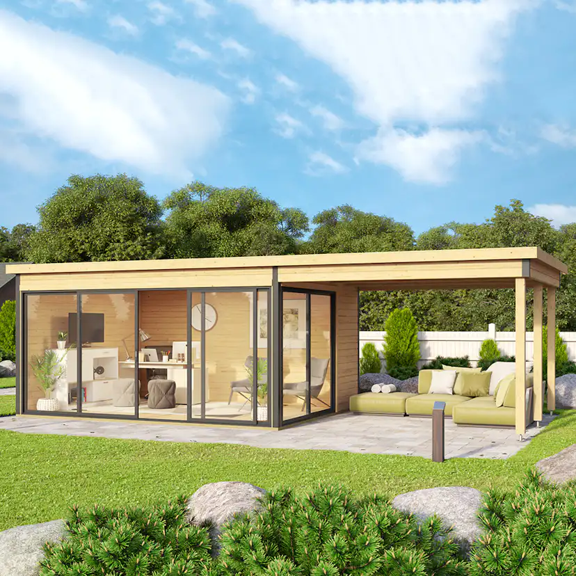 Fristående Uterum Landskap Stråla med Uteplats 23,1 kvm