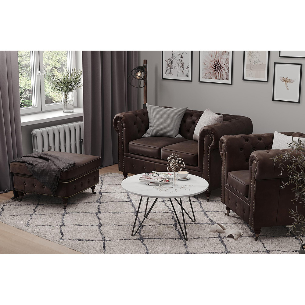 Fåtölj Manor House Chesterfield Deluxe Vintage