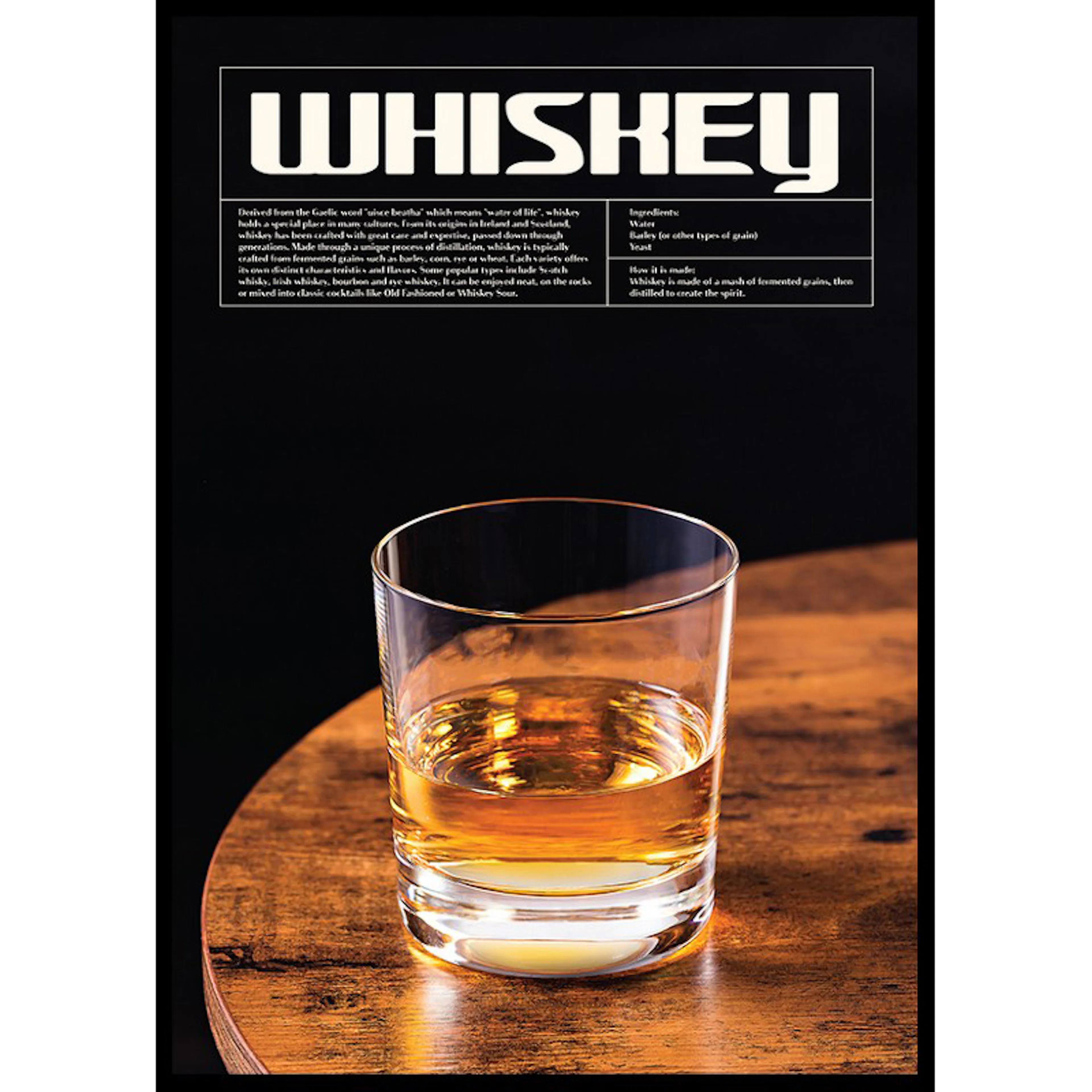 This Is Whiskey Neat 30x40 30x40 cm