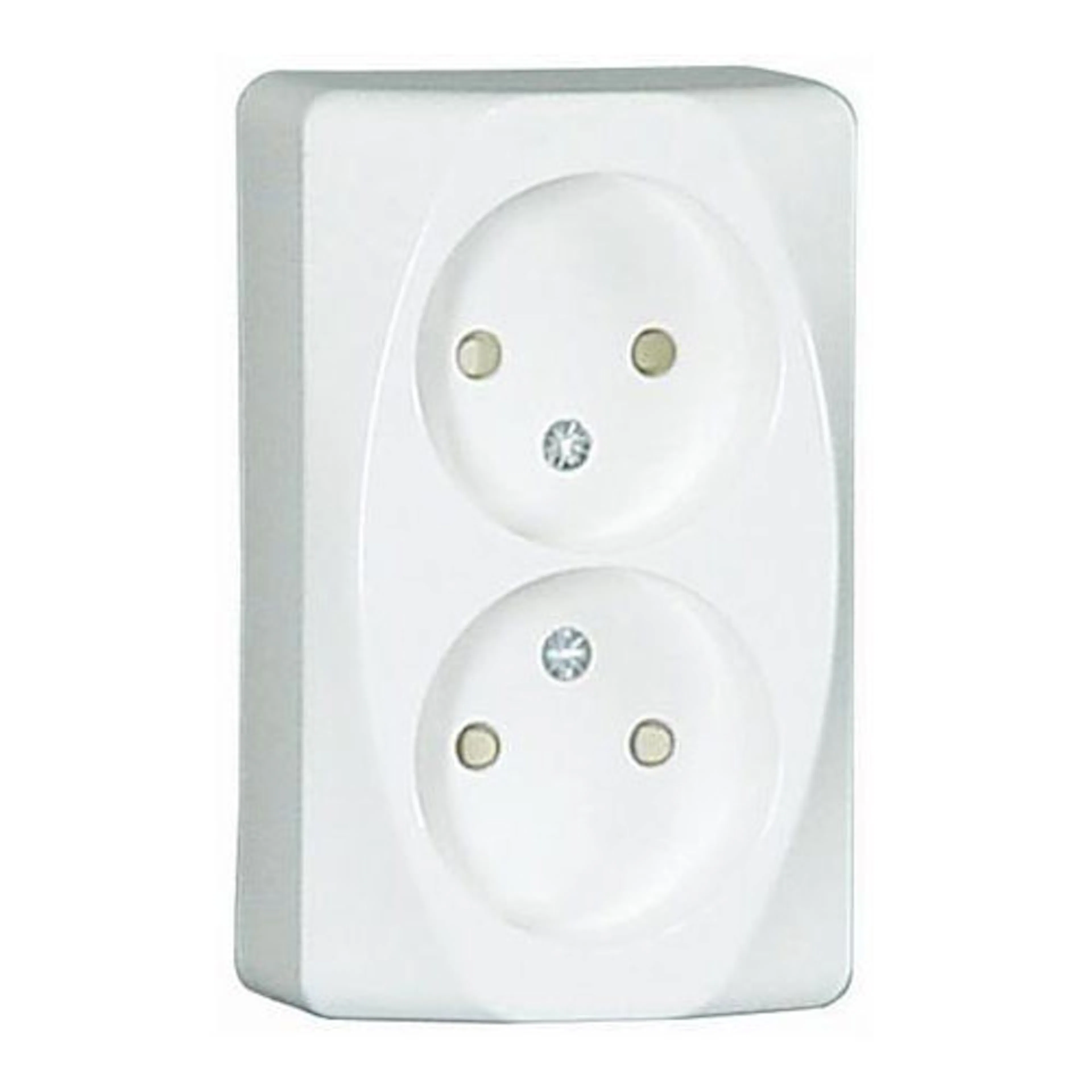 Vägguttag Malmbergs Inex Utanpåliggande 2-Vägs utan Jord