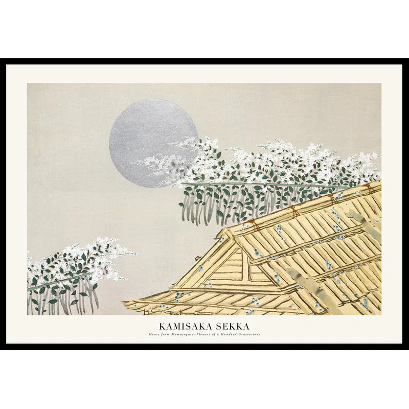 Poster Gallerix House From Momoyogusa–Flowers Of A Hundred Generations By Kamisaka Sekka