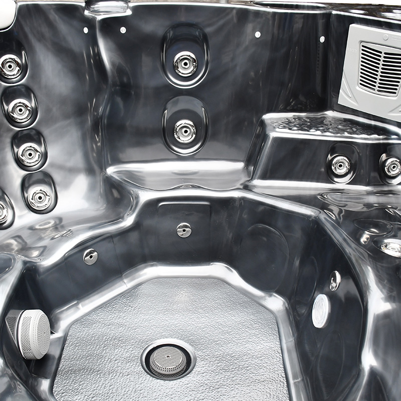 Spabad Westerbergs Sandhamn 42 Jets Svart med Lock