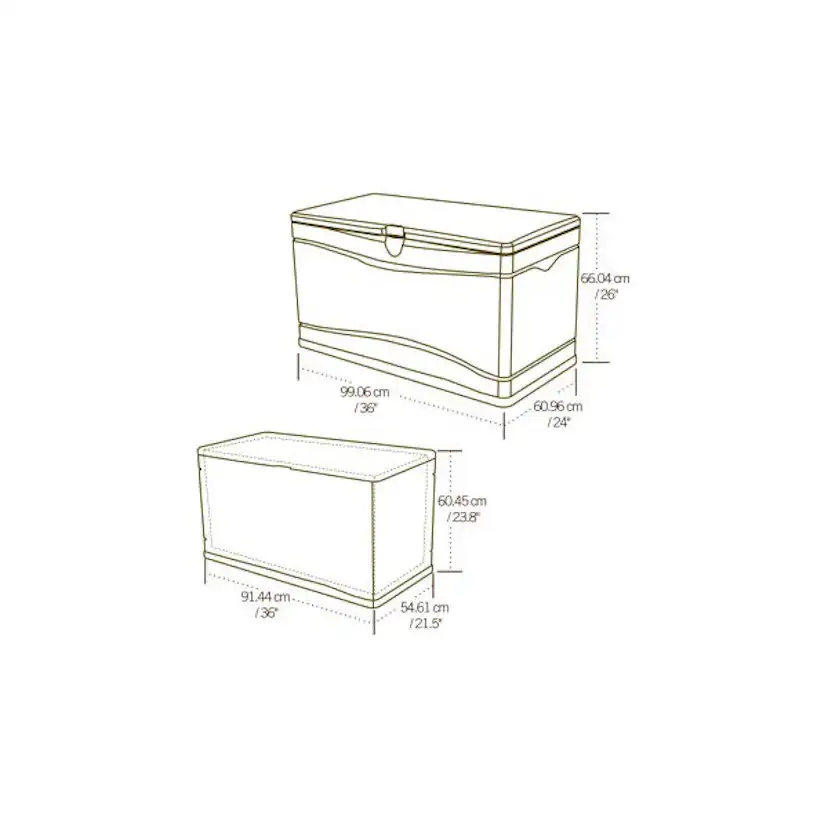 Förvaringsbox GOP Fremont Vit