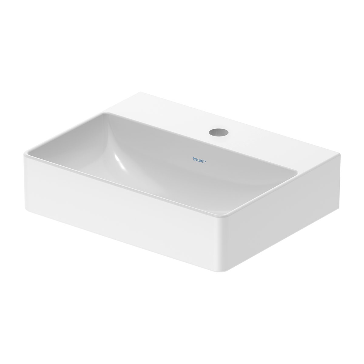 Tvättställ DuraSquare 450 mm, vägghängt BxD: 450x350 mm
