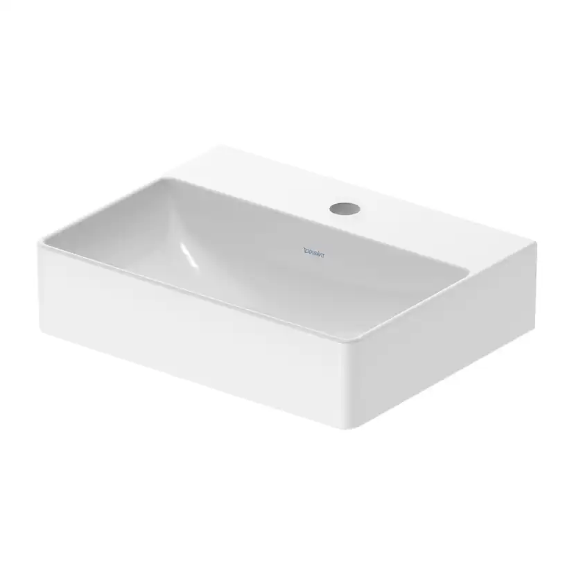 Tvättställ DuraSquare 450 mm, vägghängt BxD: 450x350 mm