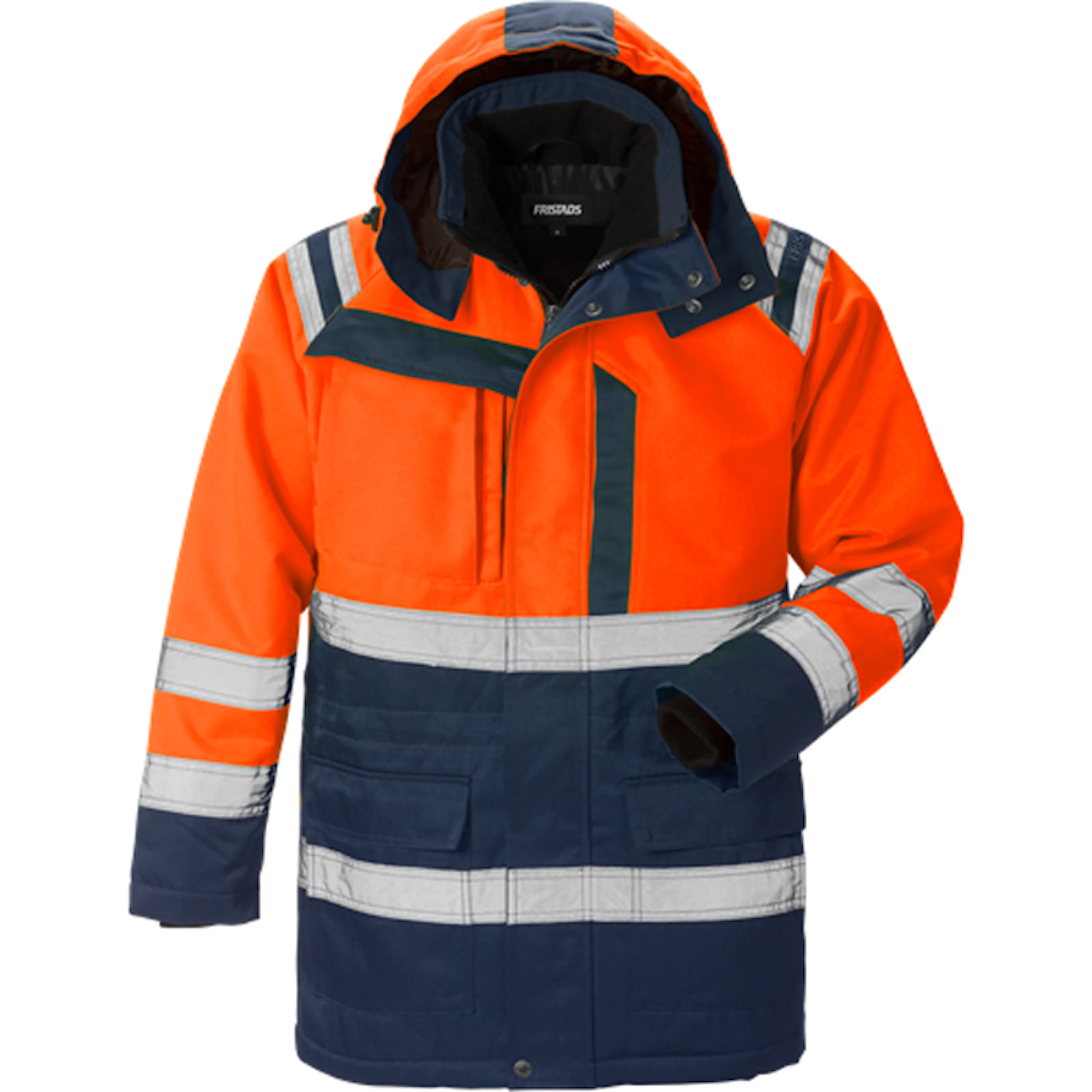 Varselorange/Marinblå