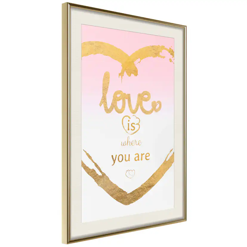 Poster Artgeist Affisch Love Is Where You Are