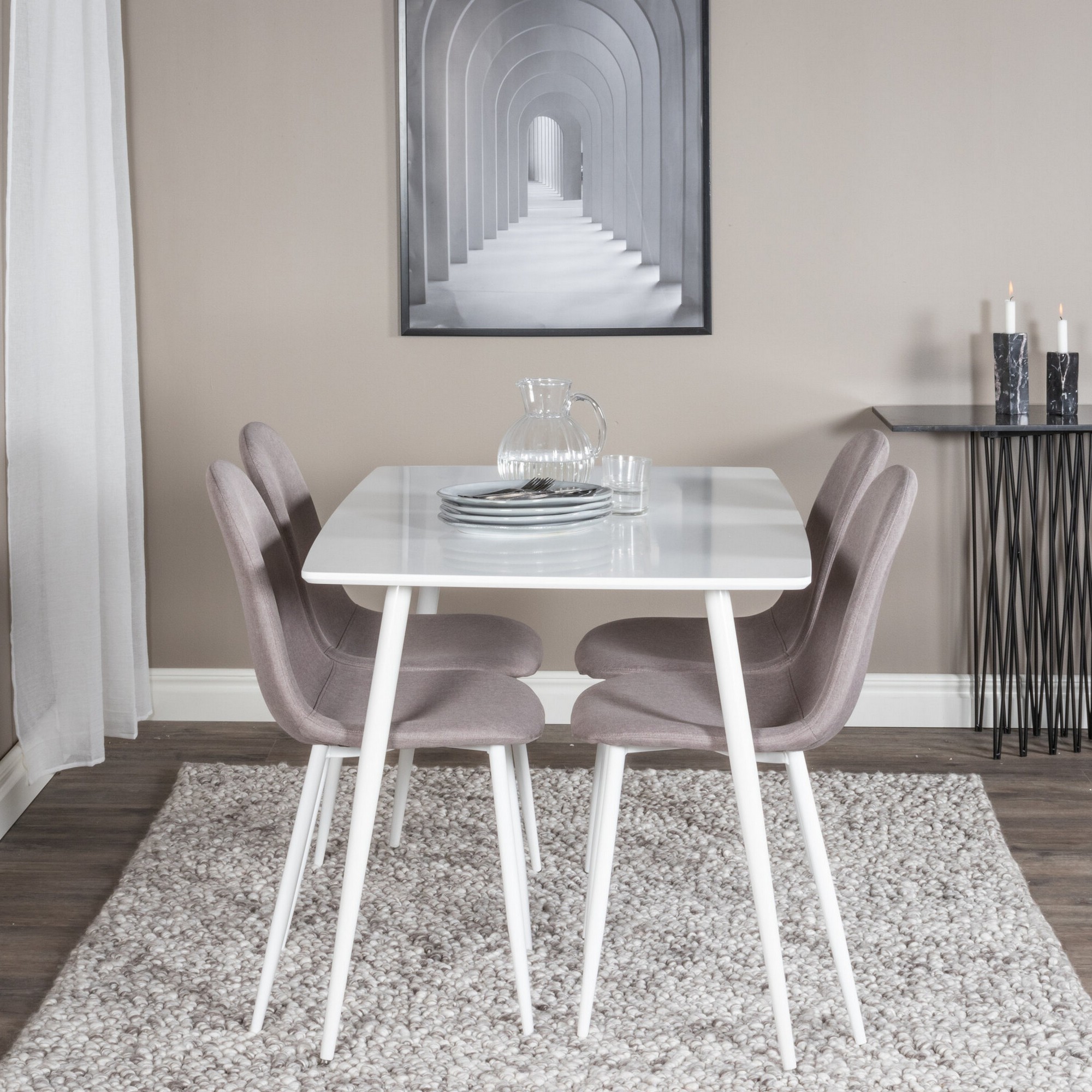 Matgrupp Venture Home Polar med 4st Stolar