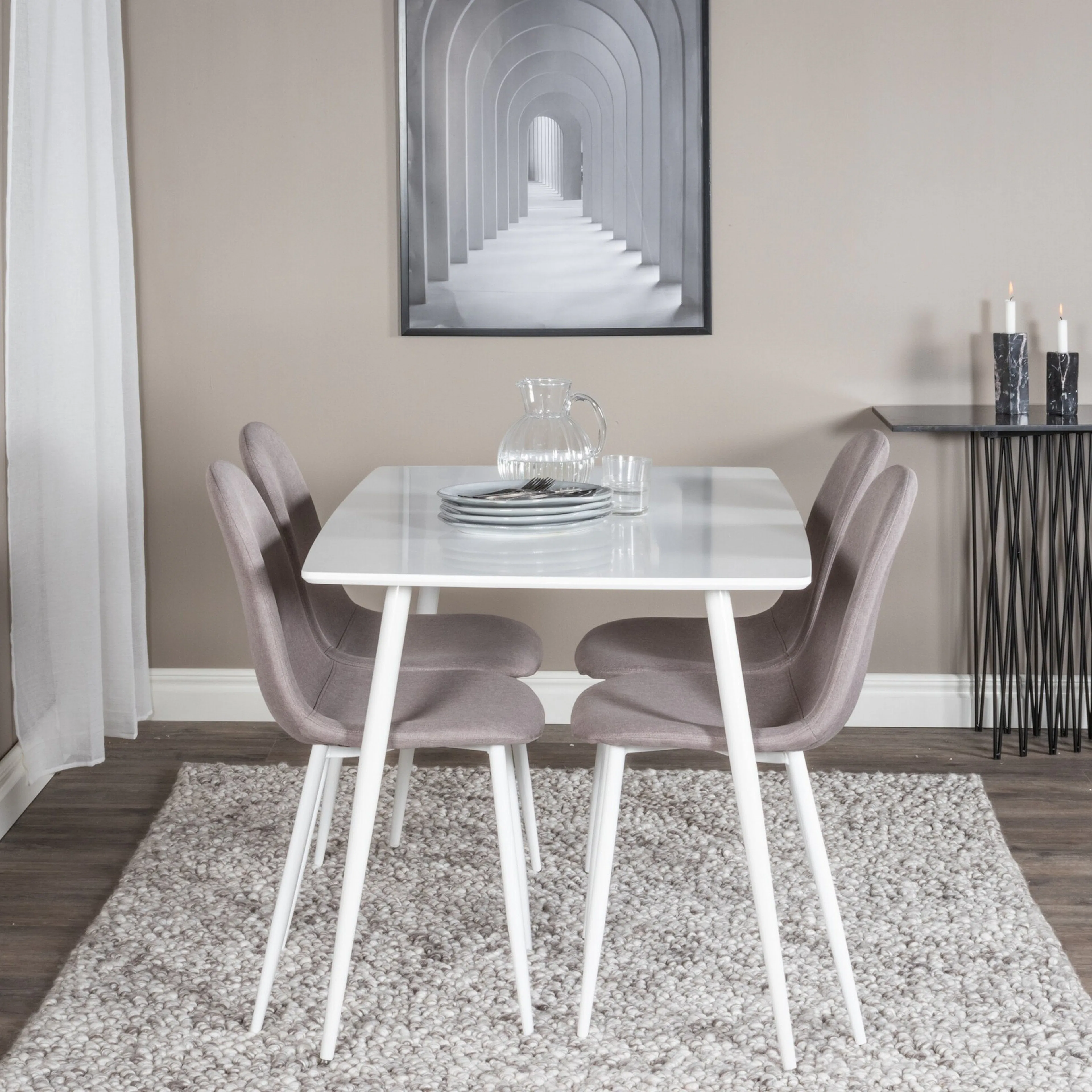 Matgrupp Venture Home Polar med 4st Stolar