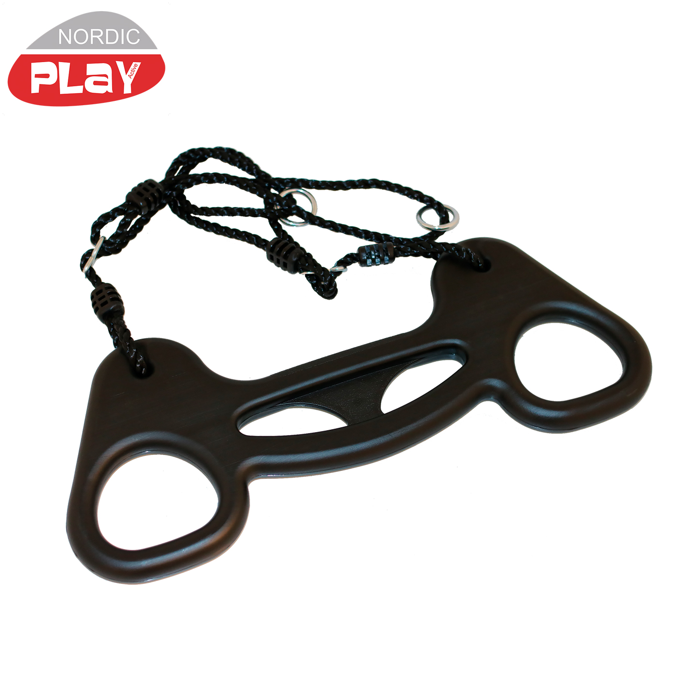 Trapetsgunga Nordic Play Plast med Rep Svart