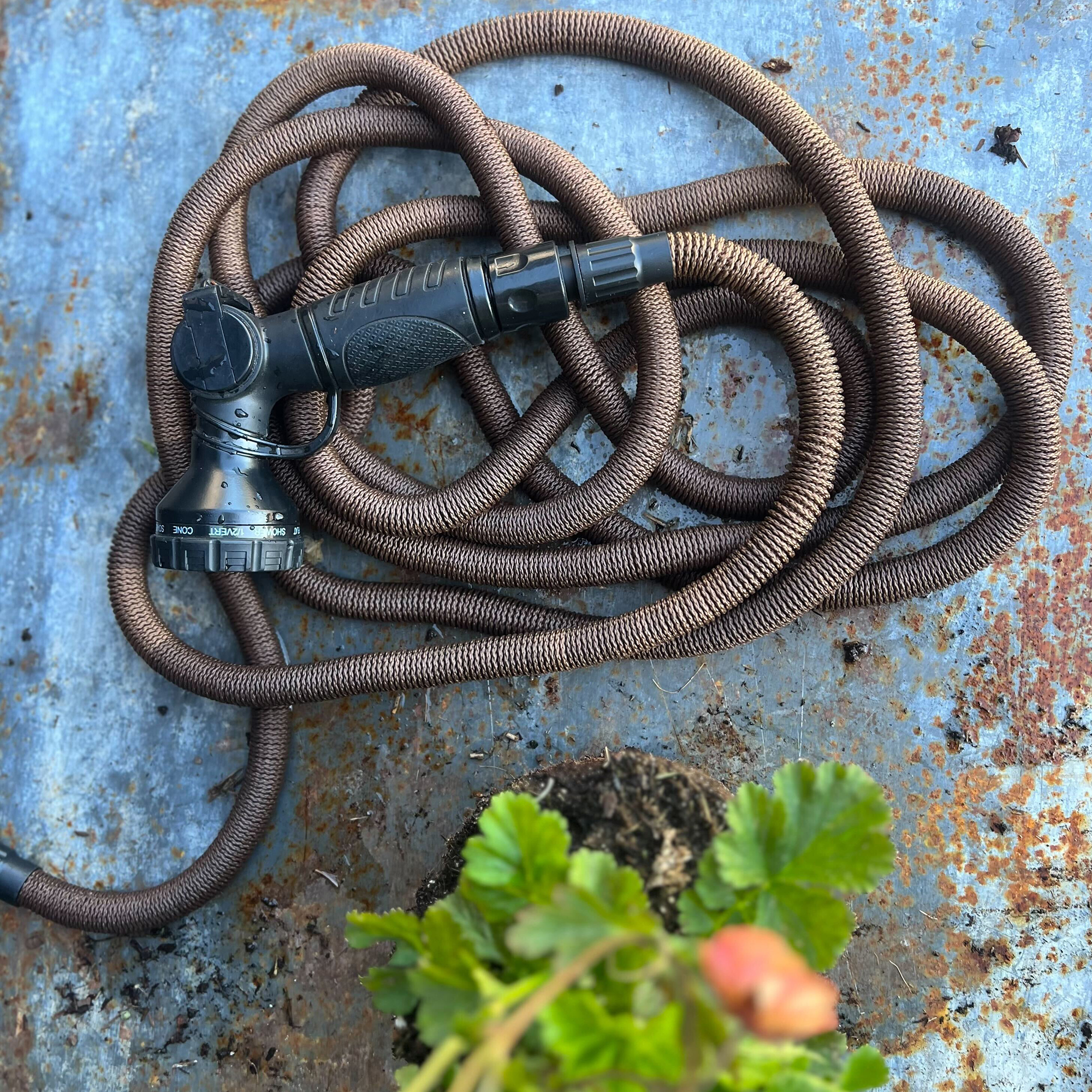 Trädgårdsslang By Benson Deluxe Set Mörk Sand 15 m