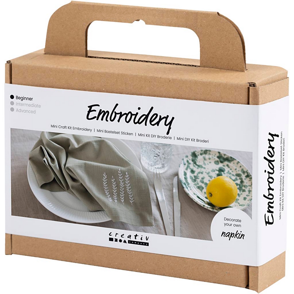 DIY-kit Creativ Company Broderi Servett