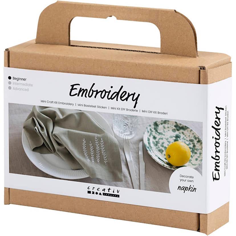 DIY-kit Creativ Company Broderi Servett