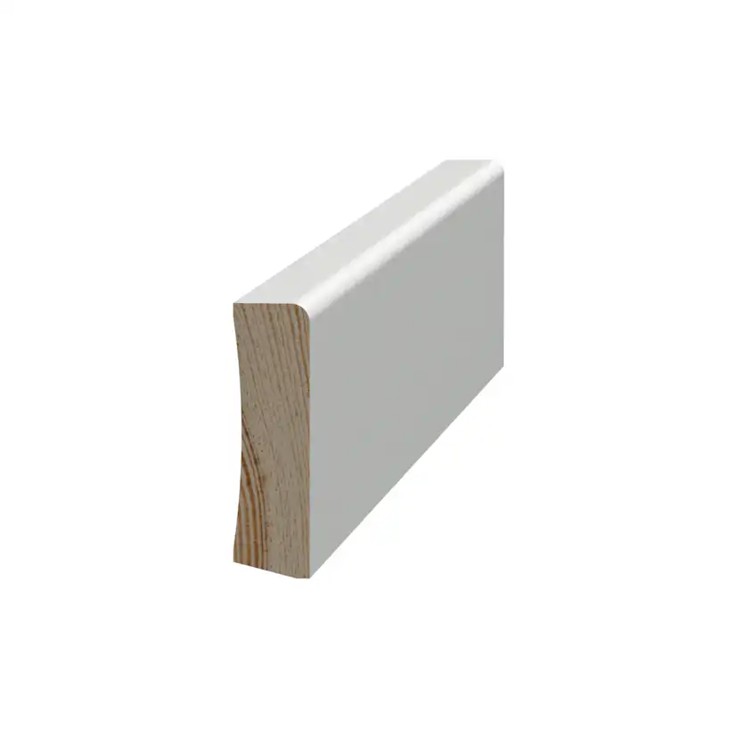 Golvlist Grimslöv Trä List 12x43 mm Vit