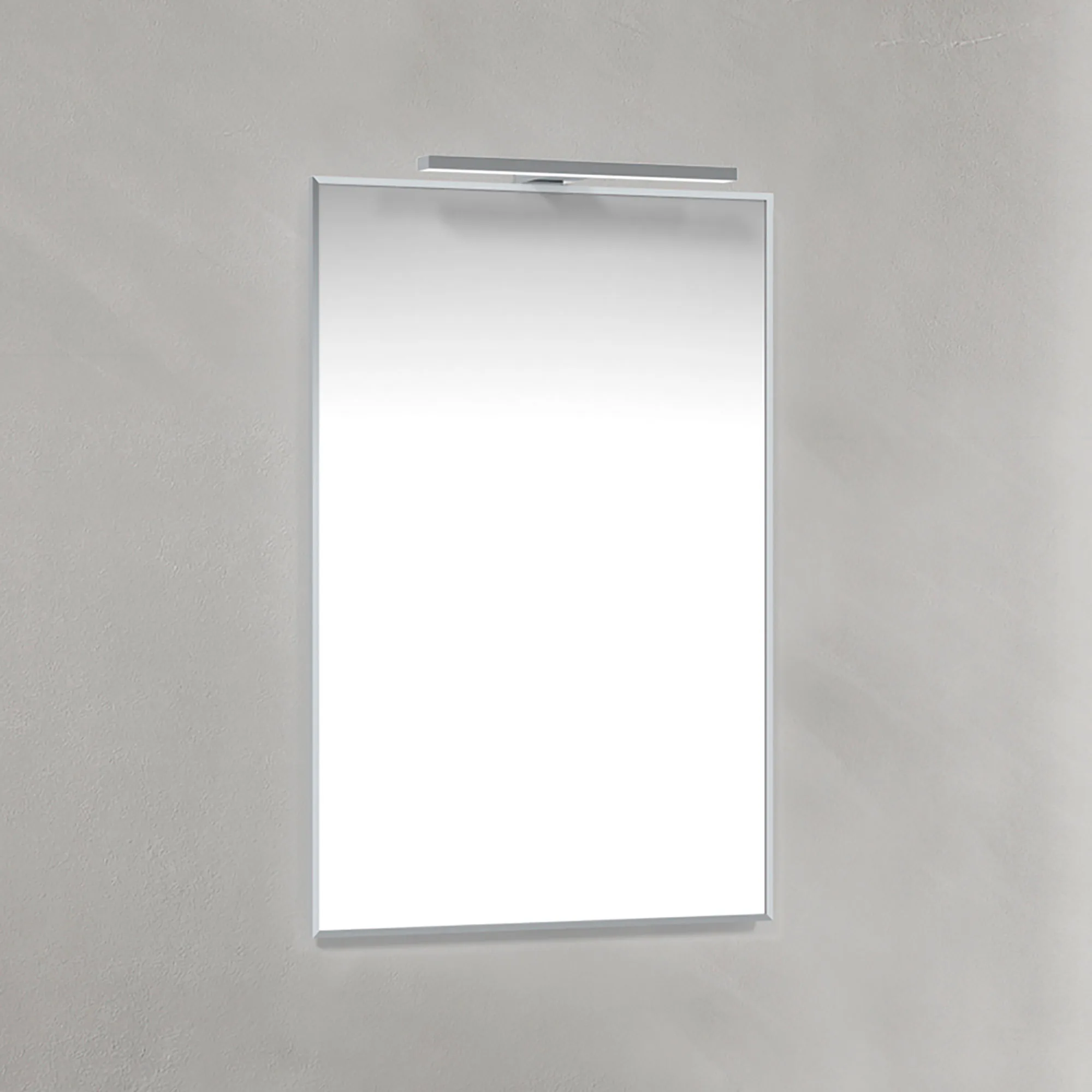 Spegel 45x70 Kr-Ram T-LED Bredd: 450 mm, Krom