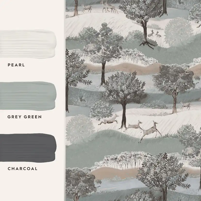 Tapet Laura Ashley Hartingdon Jade Grön 119858