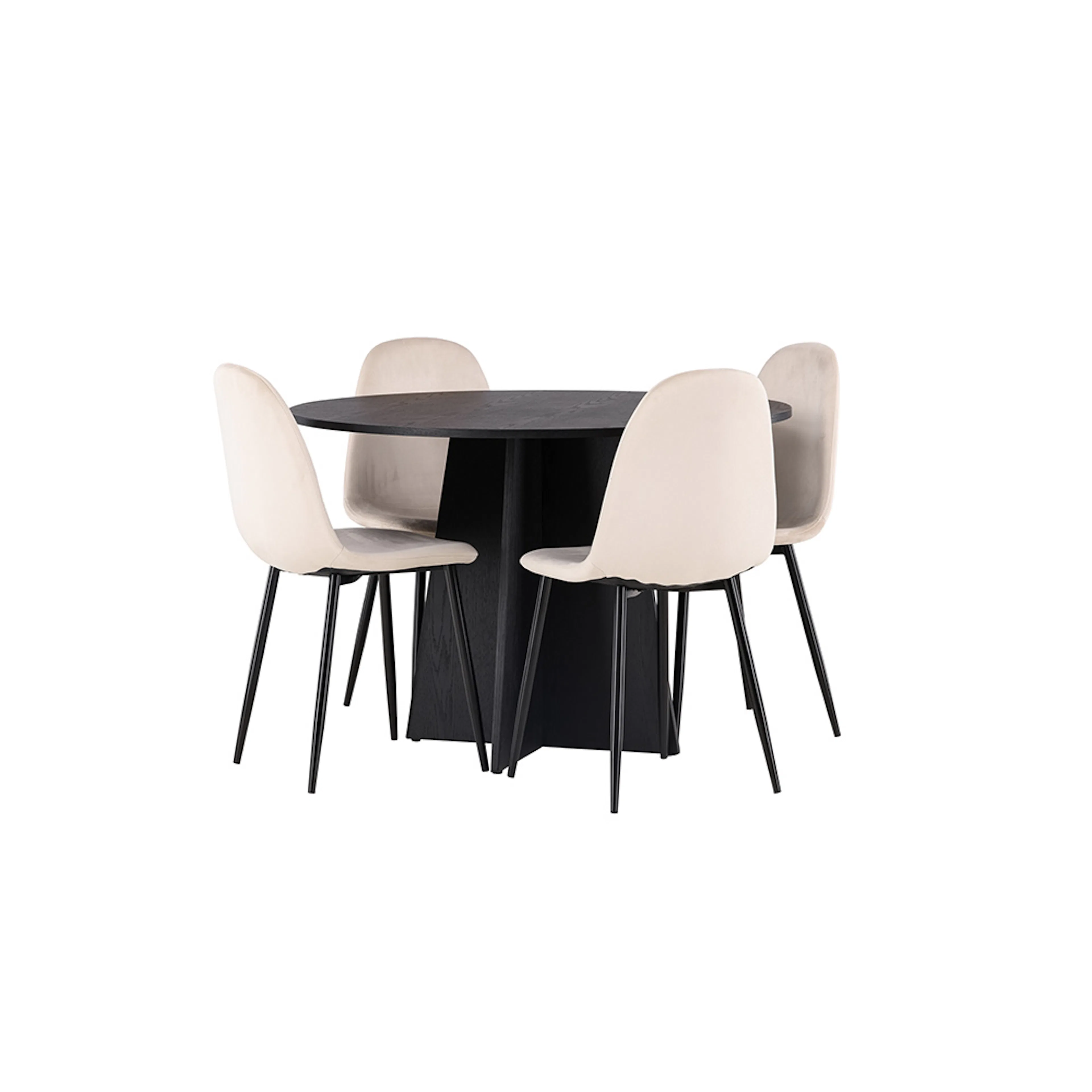 Svart/Beige