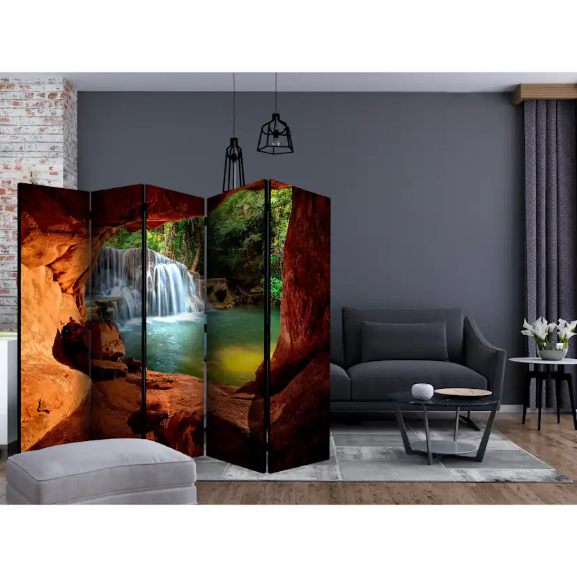 Rumsavdelare Arkiio Cave Forest Waterfall II 225x172 cm