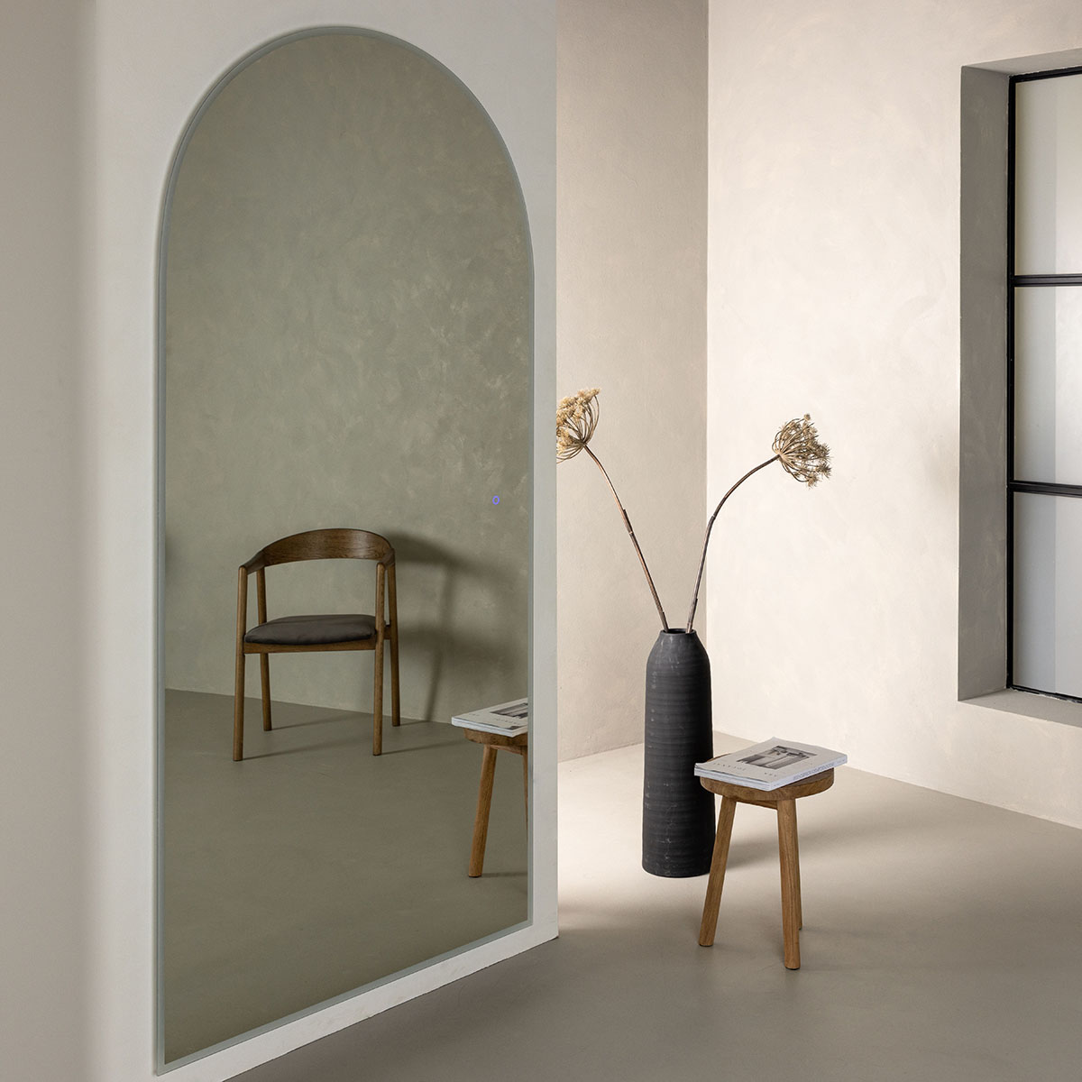 Spegel Vind Med Lampa Skeppsvik x Josefin Lustig