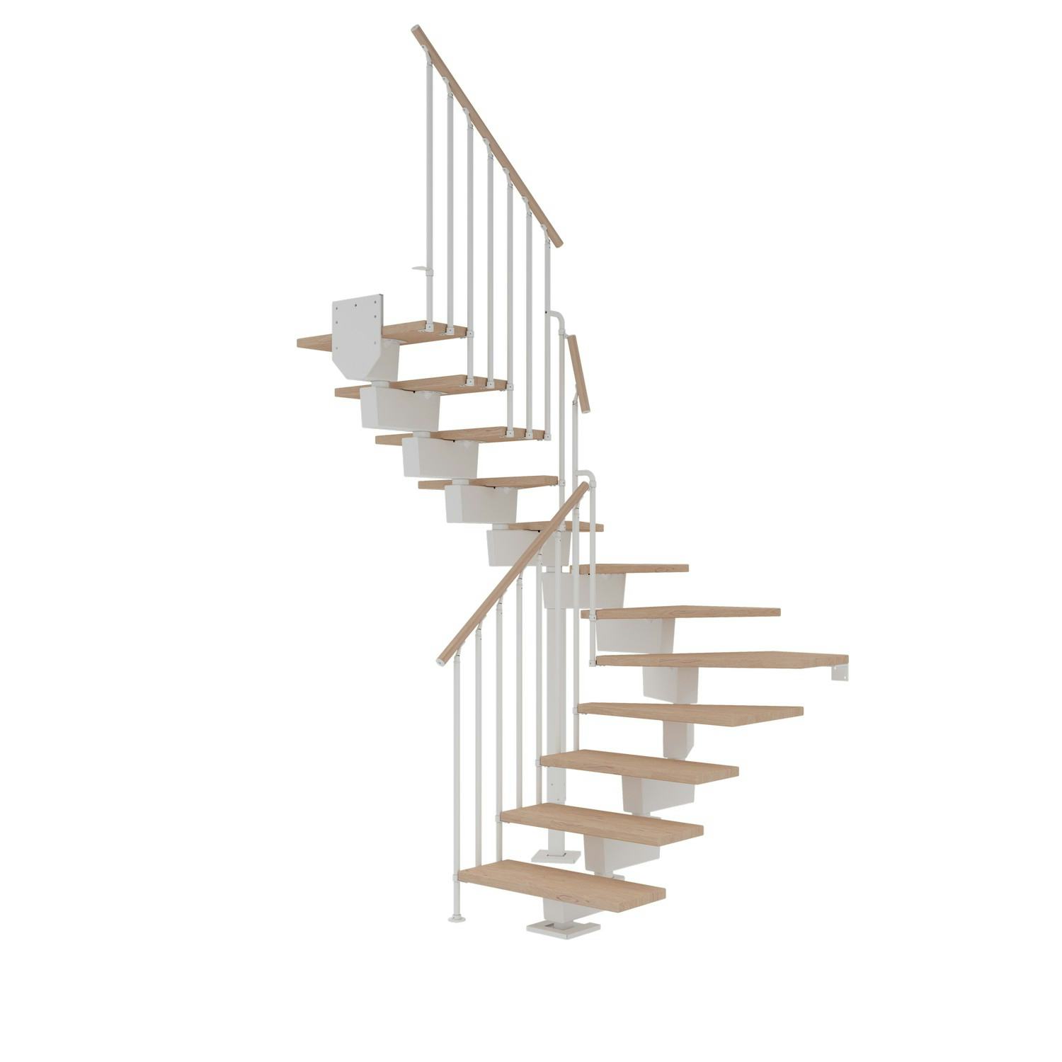 Vinkeltrappa Dolle Dubai Ek Vit Oljad 1/2 Classic III