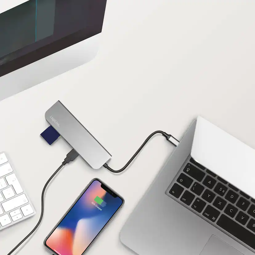 Adapter LogiLink USB-C Multi-Hub HDMI/PD/DeX