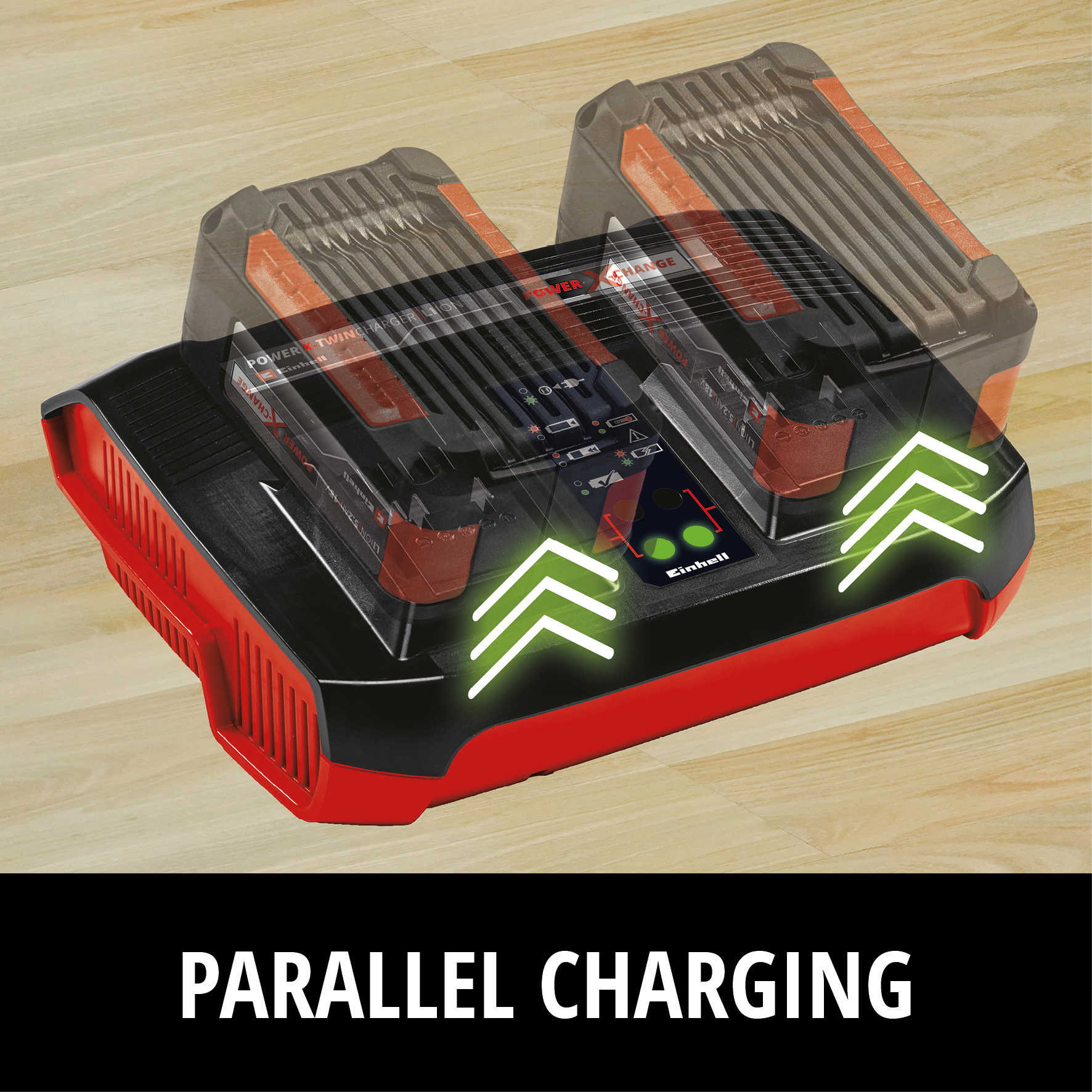 Laddare Einhell Twincharger 3A
