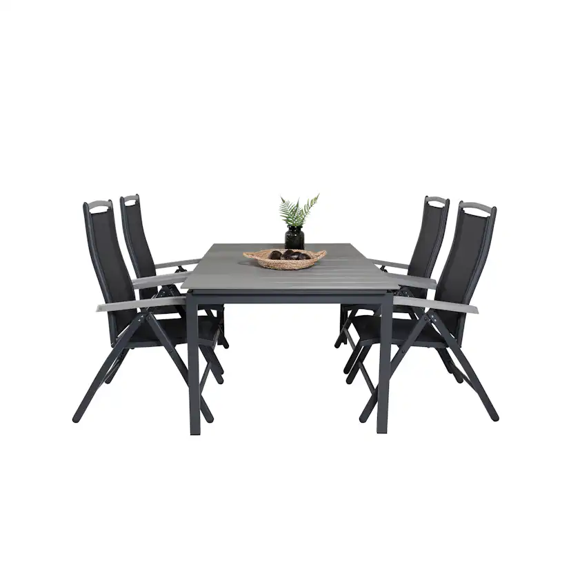 Matgrupp Venture Home Lova 160/240 med 4 Aleyna Stolar