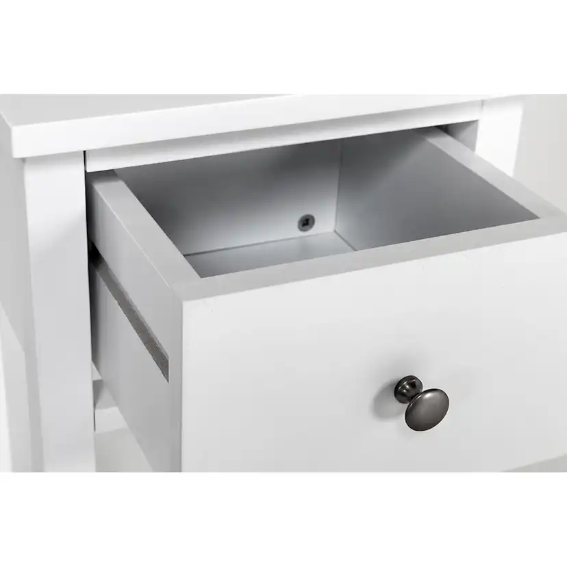 Sängbord In Living Magda 1-Låda vit