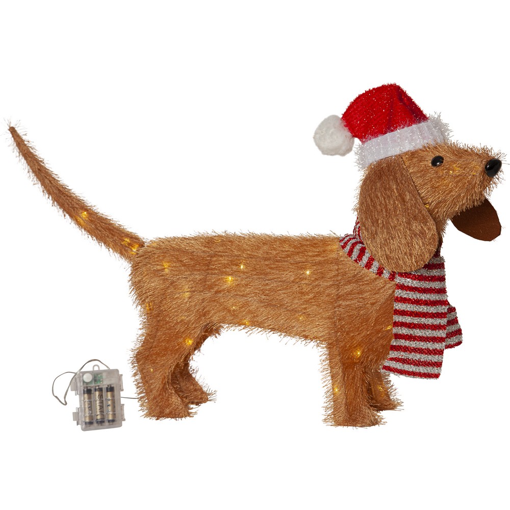 Utomhusdekoration Star Trading Tecidy Hund 42  cm B/O