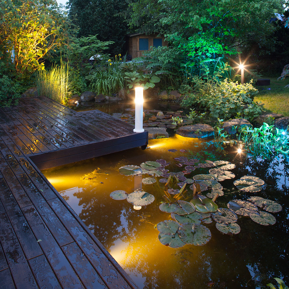 Vattenfallsspot Heissner Smart Light 1W Varmvit