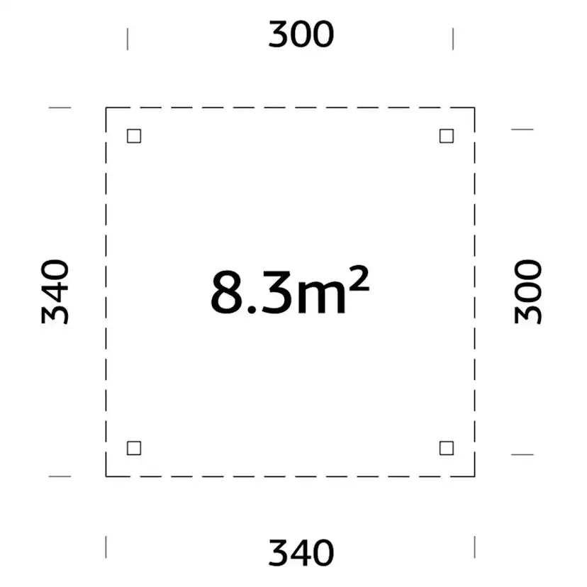 Lenna 8,3 m2 WTDIP Behandling: Impregnerad transparent