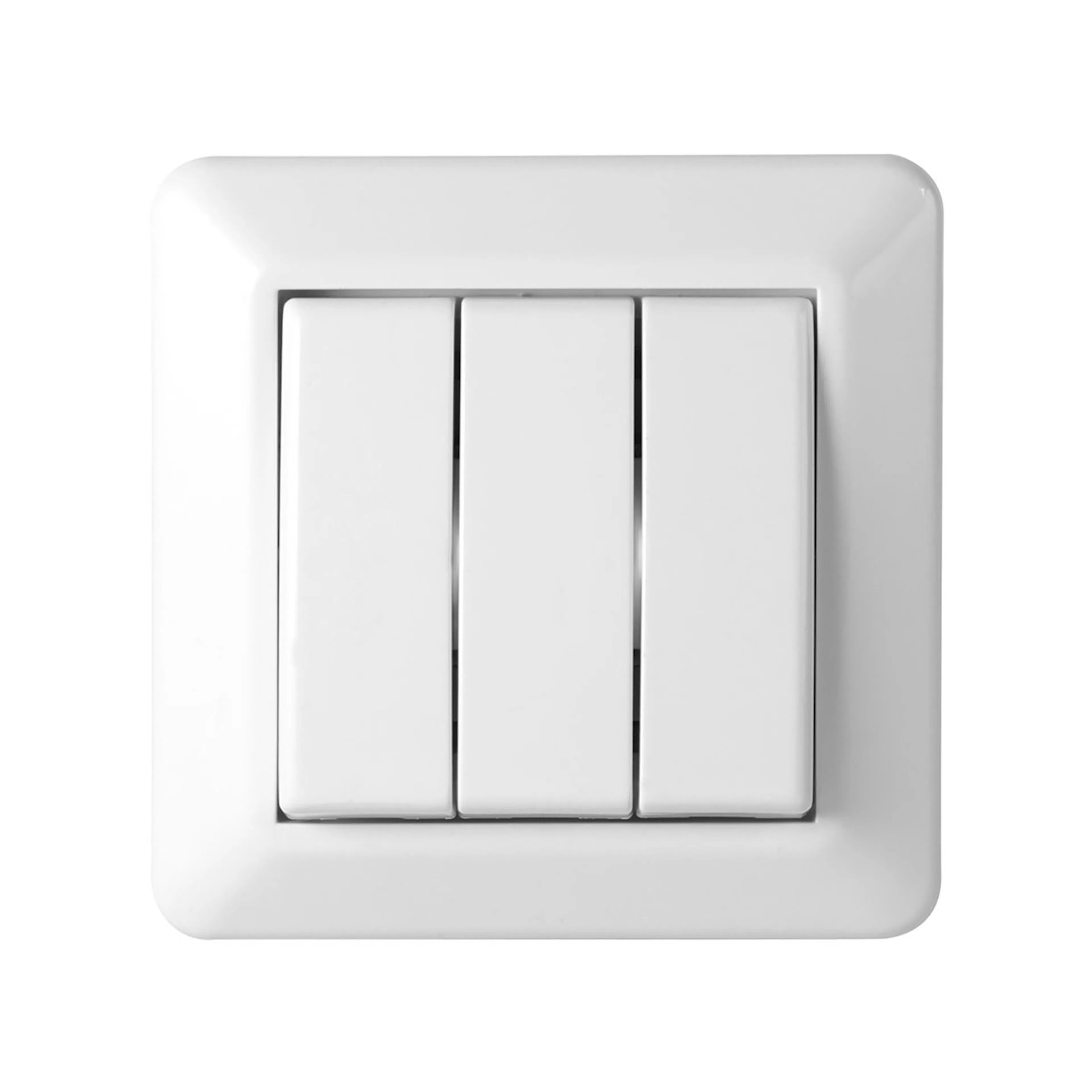 Strömbrytare Elko 3x1-Pol För infällt montage RS Renvit