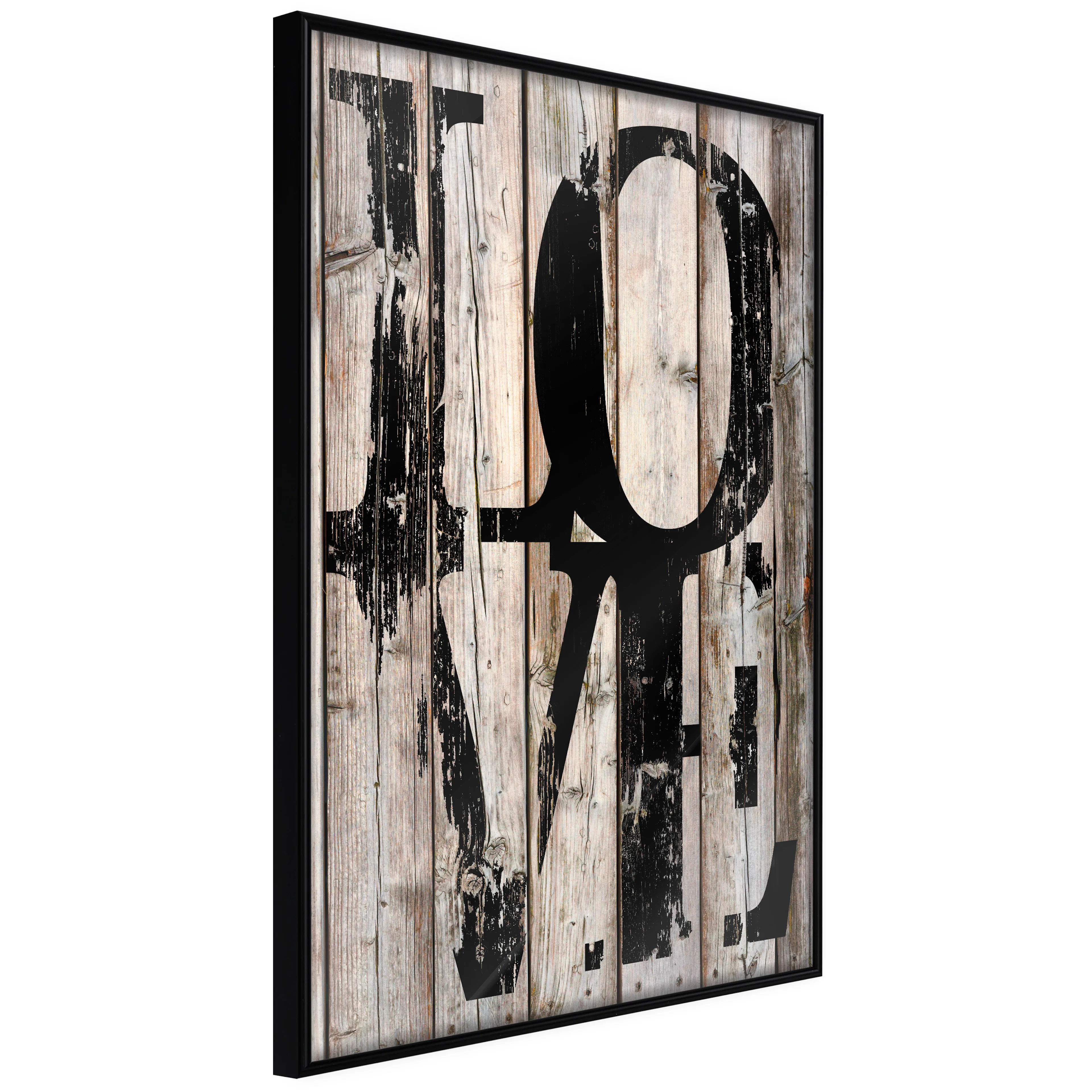 Affisch - Retro: Love [Poster] 40x60 Svart ram, 40x60 cm
