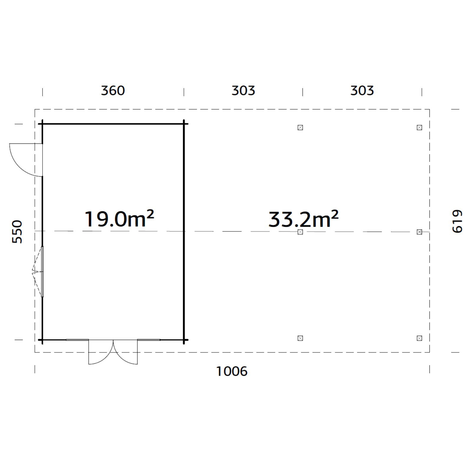 Stuga Palmako Irene 53,1 m2